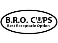 B.R.O. CUPS BEST RECEPTACLE OPTION