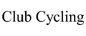 CLUB CYCLING