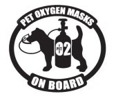 PET OXYGEN MASKS ON BOARD O2