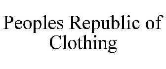 PEOPLES REPUBLIC OF CLOTHING