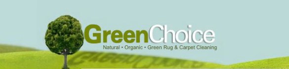 GREENCHOICE NATURAL · ORGANIC · GREEN RUG & CARPET CLEANING