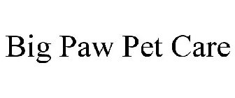 BIG PAW PET CARE