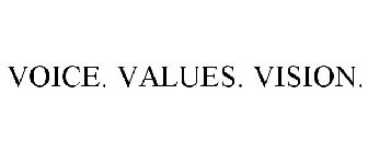 VOICE. VALUES. VISION.