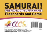 CCCS SAMURAI! PREFIX-ROOT-SUFFIX GAME FLASHCARD AND GAME