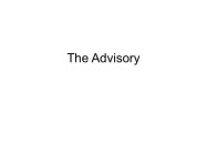 THE ADVISORY