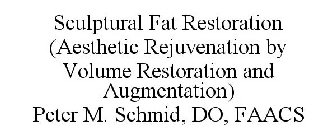 SCULPTURAL FAT RESTORATION (AESTHETIC REJUVENATION BY VOLUME) PETER M. SCHMID, DO, FAACS