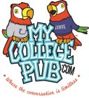 MY COLLEGE PUB.COM U STATE ·WHERE THE CONVERSATION IS LIMITLESS