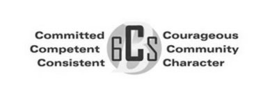COMMITTED COMPETENT CONSISTENT COURAGEOUS COMMUNITY CHARACTER 6 C S B