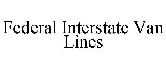 FEDERAL INTERSTATE VAN LINES