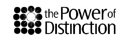 THE POWER OF DISTINCTION