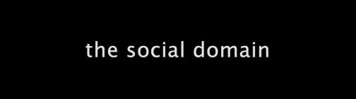 THE SOCIAL DOMAIN