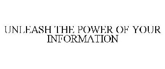 UNLEASH THE POWER OF YOUR INFORMATION