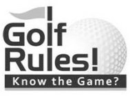 GOLF RULES! KNOW THE GAME?