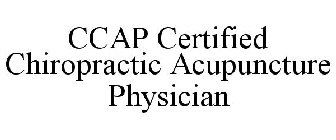 CCAP CERTIFIED CHIROPRACTIC ACUPUNCTURE PHYSICIAN