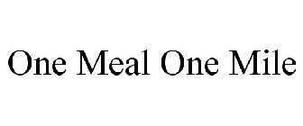 ONE MEAL ONE MILE