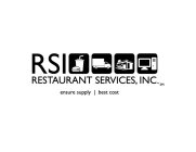RSI RESTAURANT SERVICES, INC. ENSURE SUPPLY BEST COST