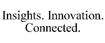 INSIGHTS. INNOVATION. CONNECTED.