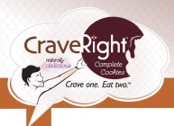 CRAVERIGHT, GLUTEN FREE, NATURAL MEAL REPLACEMENT, CRAVE ONE. EAT TWO! ROYA'S