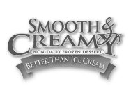 SMOOTH & CREAMY NON-DAIRY FROZEN DESSERT BETTER THAN ICE CREAM