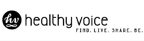 HV HEALTHY VOICE FIND. LIVE. SHARE. BE.