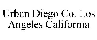 URBAN DIEGO CO. LOS ANGELES CALIFORNIA