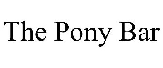 THE PONY BAR