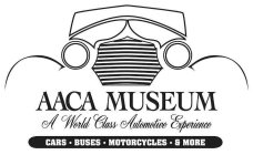 AACA MUSEUM A WORLD CLASS AUTOMOTIVE EXPERIENCE CARS · BUSES · MOTORCYCLES · & MORE