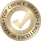 TOP CHOICE AWARD · MARK OF EXCELLENCE ·