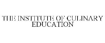 INSTITUTE OF CULINARY EDUCATION