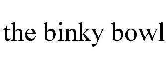THE BINKY BOWL