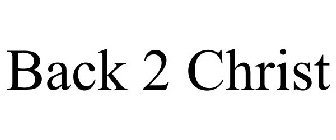BACK 2 CHRIST