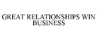 GREAT RELATIONSHIPS WIN BUSINESS