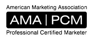 AMERICAN MARKETING ASSOCIATION AMA PCM PROFESSIONAL CERTIFIED MARKETER