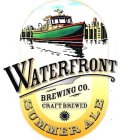 WATERFRONT BREWING CO. CRAFT BREWED SUMMER ALE