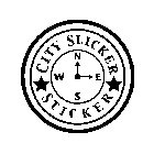 N E S W CITY SLICKER STICKER