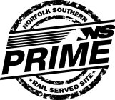 NS PRIME NORFOLK SOUTHERN RAIL SERVED SITE