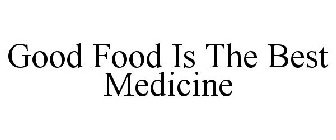 GOOD FOOD IS THE BEST MEDICINE
