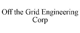 OFF THE GRID ENGINEERING
