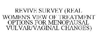 REVIVE SURVEY (REAL WOMEN'S VIEW OF TREATMENT OPTIONS FOR MENOPAUSAL VAGINAL CHANGES)