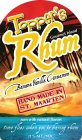 TOPPER'S RHUM GOURMET ISLAND BANANA VANILLA CINNAMON HAND MADE IN ST. MAARTEN RUM WITH NATURAL FLAVORS TIME FLIES WHEN YOU'RE HAVING RHUM 21% ALC./VOL.