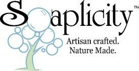 SOAPLICITY ARTISAN CRAFTED, NATURE MADE.