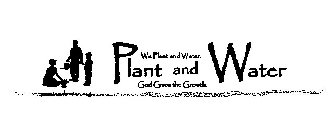 PLANT AND WATER WE PLANT AND WATER. GOD GIVES THE GROWTH. PLANTANDWATER