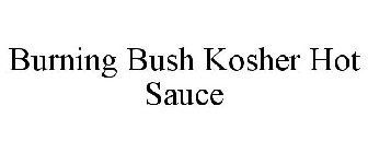 BURNING BUSH KOSHER HOT SAUCE