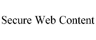 SECURE WEB CONTENT