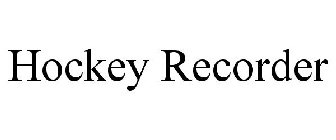 HOCKEY RECORDER