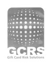 GCRS GIFT CARD RISK SOLUTIONS