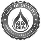 ISIA SEAL OF QUALITY INDEPENDENTLY AUDITED