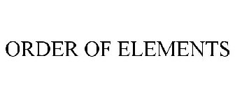 ORDER OF ELEMENTS