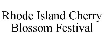 RHODE ISLAND CHERRY BLOSSOM FESTIVAL