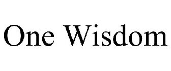 ONE WISDOM